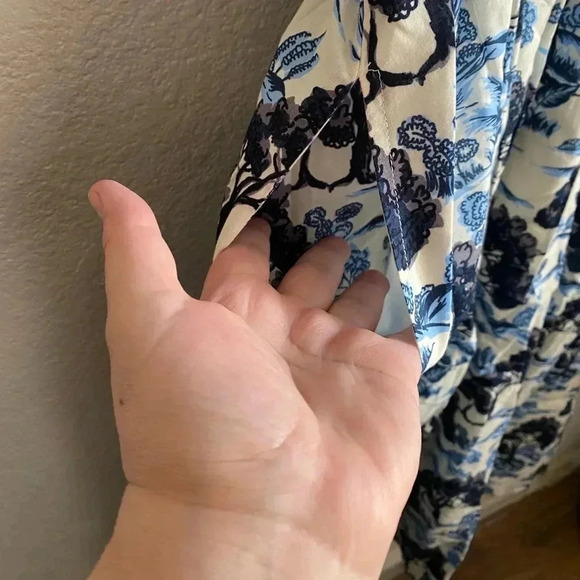 🆕Senlis Women Valentine Button Front Mulvari Floral Puff Sleeve Maxi Dress XS🆕 - Picture 9 of 16